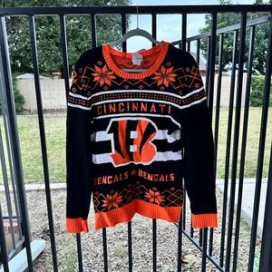 Junk Food Clothing Black and Orange Crewneck Sweater